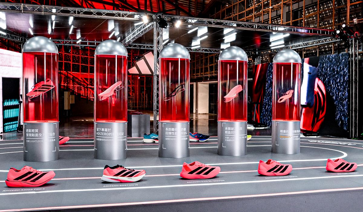 adidas 《House Of Speed 破速特區》Adizero 科技解密展示Adizero冠軍跑鞋家族，呈現從日常訓練速度訓練到正式競賽的多元鞋款。官方提供