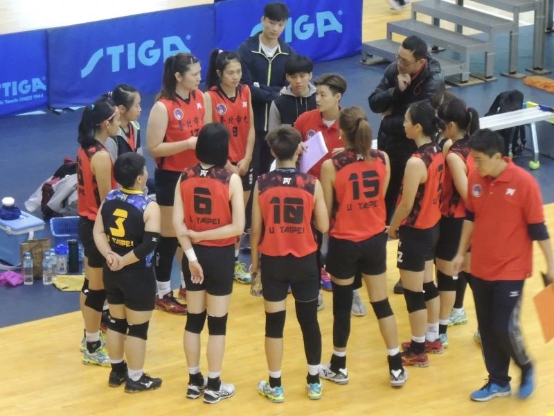 北市大女排依舊保持連勝。大專體總提供