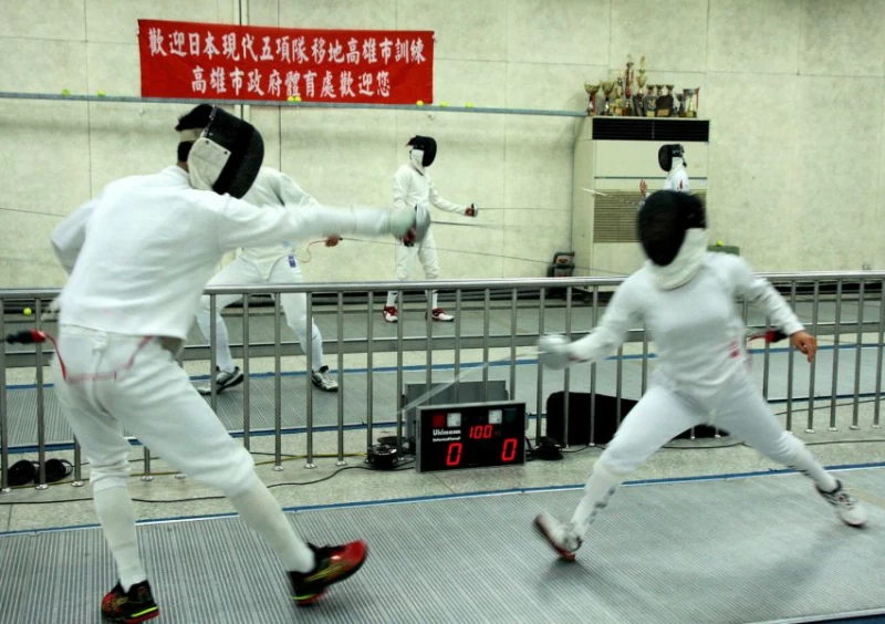 日本現代五項青年隊來高雄積極備戰。高雄市體育處提供