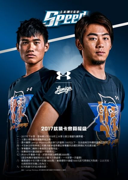 2017年狀猿卡。圖/Lamigo桃猿提供