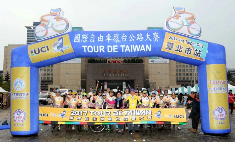 國際自由車環台賽第一站熱鬧登場。林嘉欣／攝影。