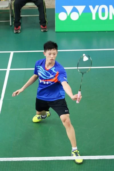 枋寮高中林俊易不戰而勝提前男單封王／黃秀仁攝