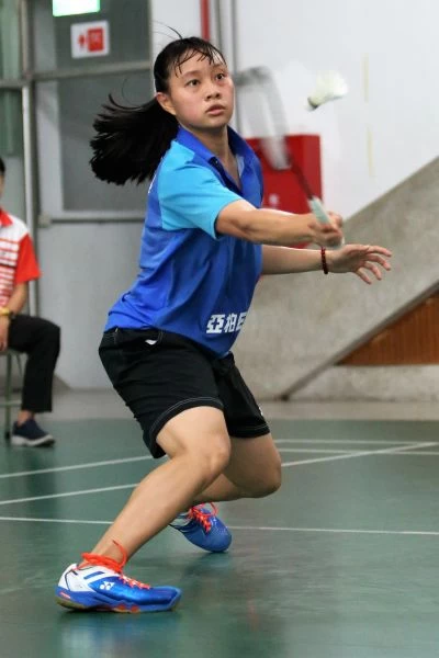 高雄中學林芝昀順利在女單冠軍戰勝出封后／黃秀仁攝