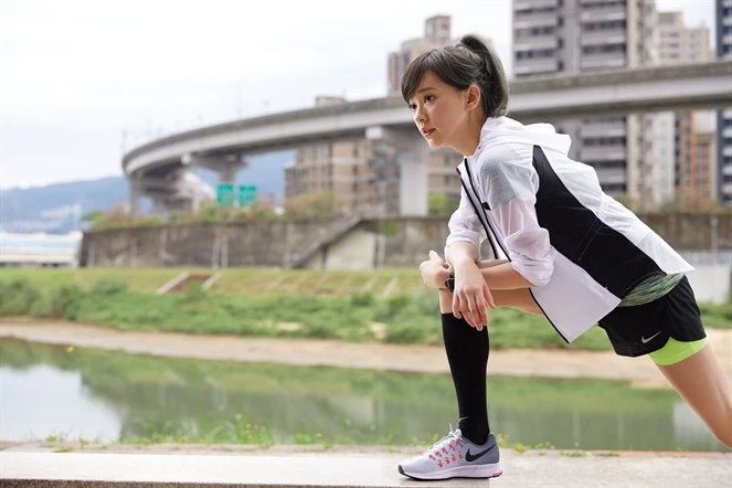 陳意涵自創8公里哲學。NIKE提供