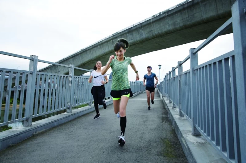 喜歡路跑的陳意涵，23日也將參加WOMEN RUN比賽。NIKE提供