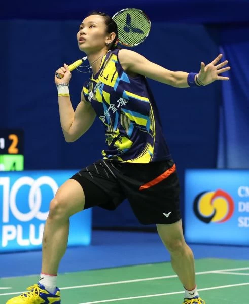 戴資穎贈鞋義助偏鄉學校。BadmintonPhoto 提供