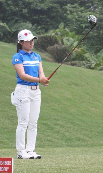 西村優菜連兩天打出70桿，總桿數僅落後領先的崔慧珍1桿。圖/大會提供
