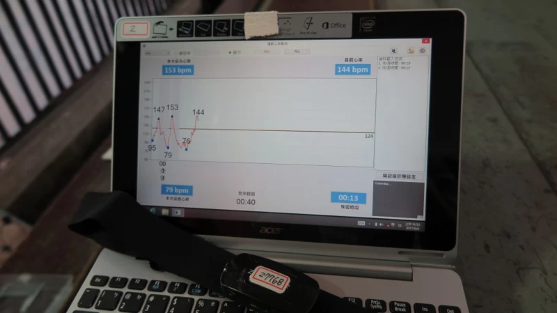 透過心率帶的監控,可以讓教練調整選手的節奏。國訓提供
