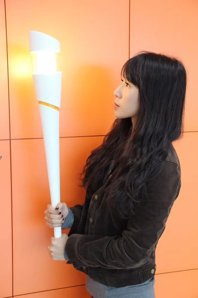LED製成的火把。,嶼丞科技股份有限公司提供