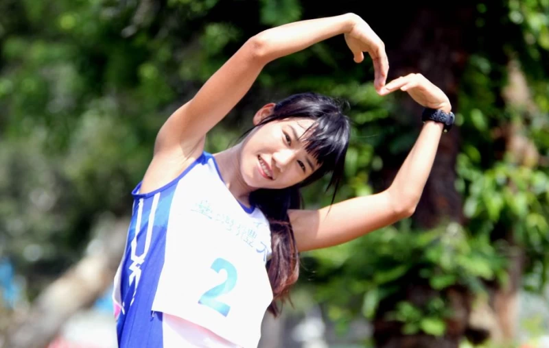 全大運拿下雙金的游雅君是個陽光女孩。林嘉欣/攝影。