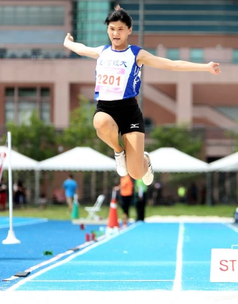 劉亞君盼台北世大運時能打破跳遠全國紀錄。林嘉欣／攝影。