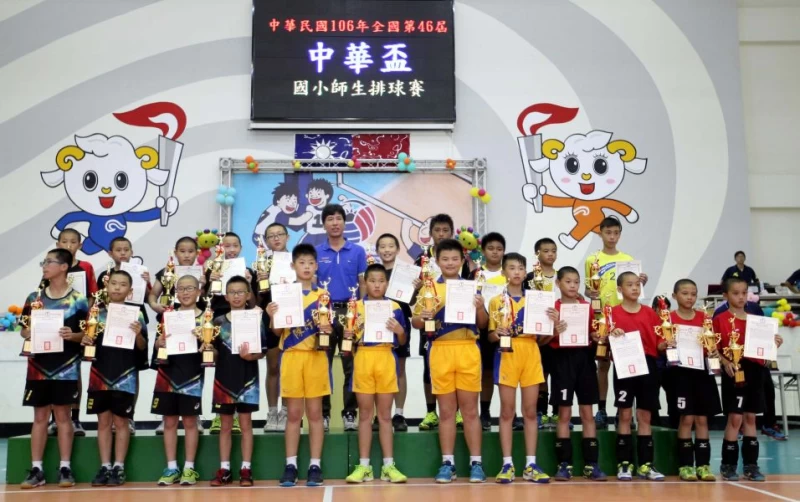 五年級男童組優秀球員。林嘉欣／攝影。