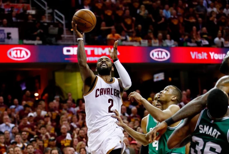 Kyrie Irving今天狂飆42分,率領騎士逆轉塞爾提克。圖/法新社