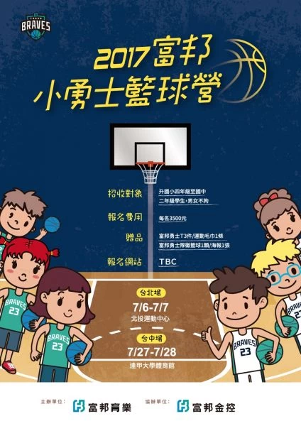 富邦小勇士籃球營台北場已經額滿,台中場則還有部分名額。圖/富邦勇士提供