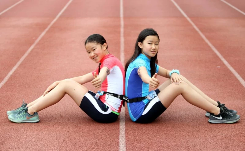 雙胞胎姐妹史祐晴和史祐希個性大不同。林嘉欣／攝影。