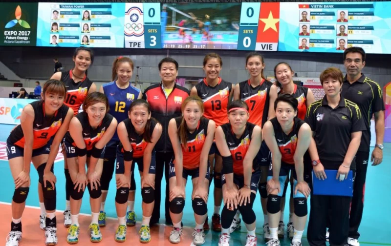 台電女排直落三勝越南，明天和伊朗爭亞俱女排賽第五名。姚承杉／提供。