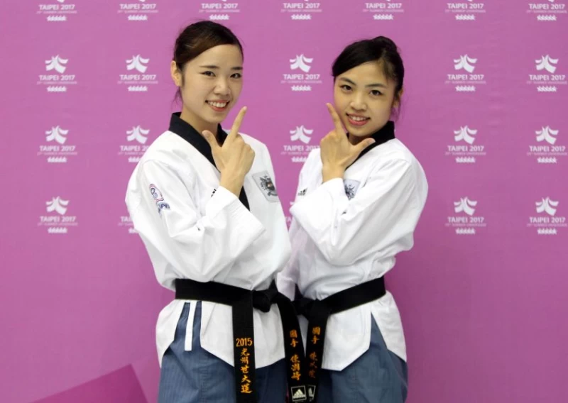 陳湘婷(左)、陳以瑄姐妹默契十足。林嘉欣/攝影。