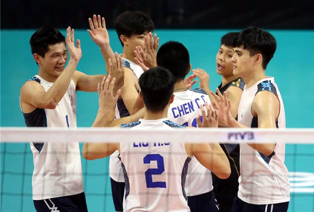 世界男排聯賽第三級，中華隊勇突尼西亞站冠軍。圖／FIVB。