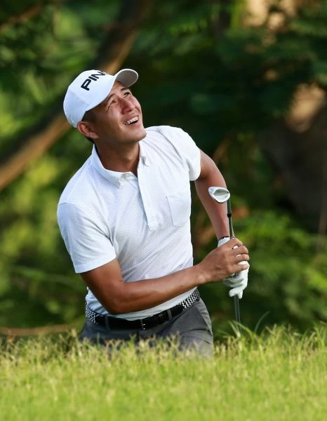 洪駿剛第一天以單輪68桿(-4)暫時並列第三。圖/大會提供