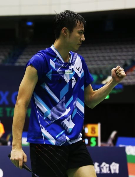 台灣男單王子維擊退對手晉32強／李天助攝