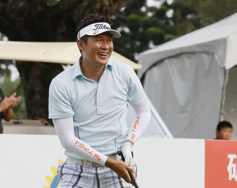 連騼森首回合打出68桿(-4),目前暫居第一。圖/大會提供(葉勇宏攝)