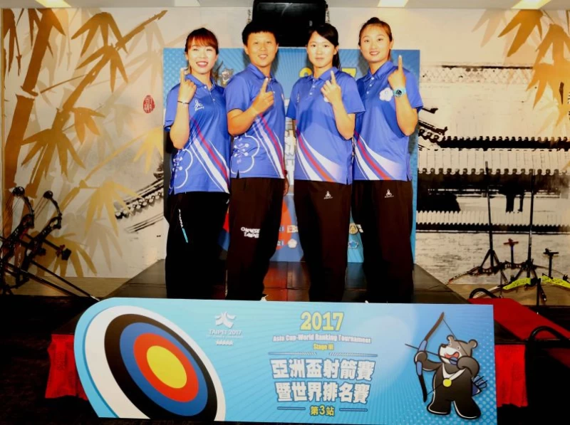 中華反曲弓女子射箭好手。林嘉欣／攝影