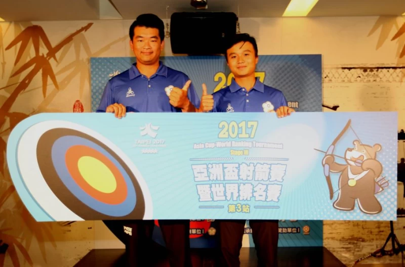 中華複合弓男子選手。林嘉欣／攝影。