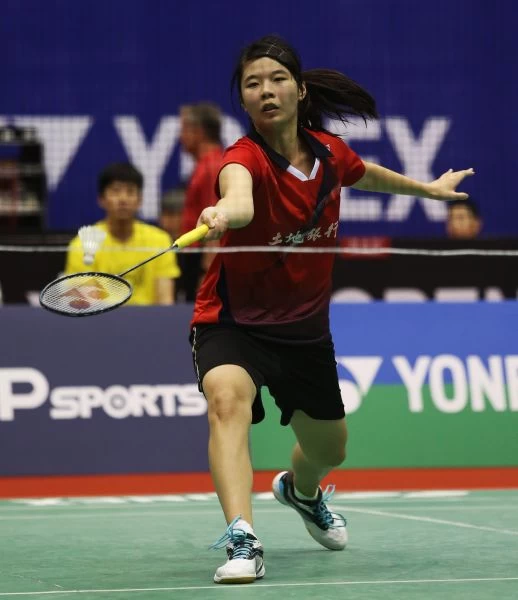 另位晉八的台灣女單宋碩芸力退印度選手／李天助攝