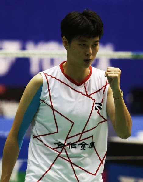 傷癒復出的台灣女單白馭珀鏖戰三局驚險晉八／李天助攝