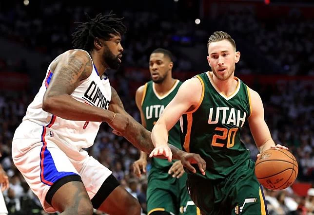 原猶他爵士隊前鋒海沃德(Gordon Hayward)同意塞爾提克4年1.28億美元合約,加盟綠衫軍。圖/資料照片