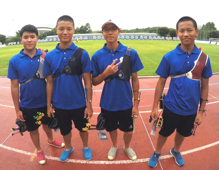 中華青少年男子射箭隊。中華民國射箭協會／提供。