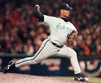 前MLB投手赫南德茲（Livan Hernandez）生涯17年賺進約5000萬美元，但根據法院文件得知，他已申請破產。圖/資料照片