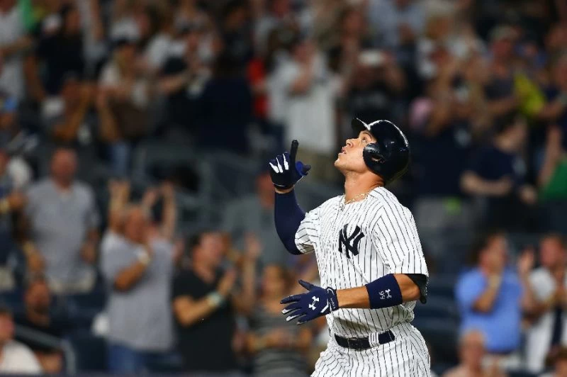 目前以30支全壘打領先大聯盟的紐約洋基新秀外野手賈吉(Aaron Judge)榮登今年明星賽全壘打王。圖/資料照片