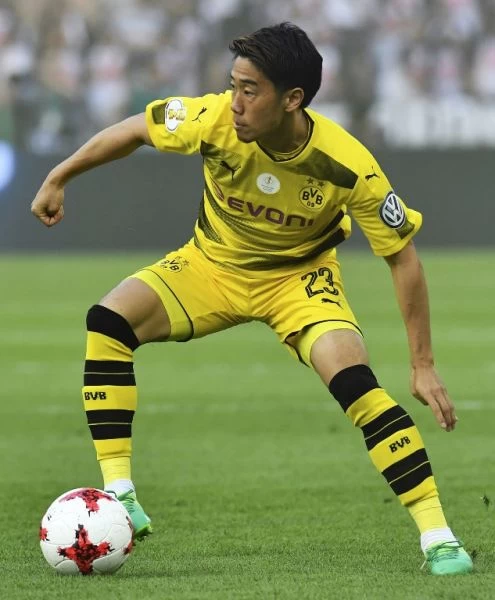 香川真司和多特蒙德續約兩年。法新社