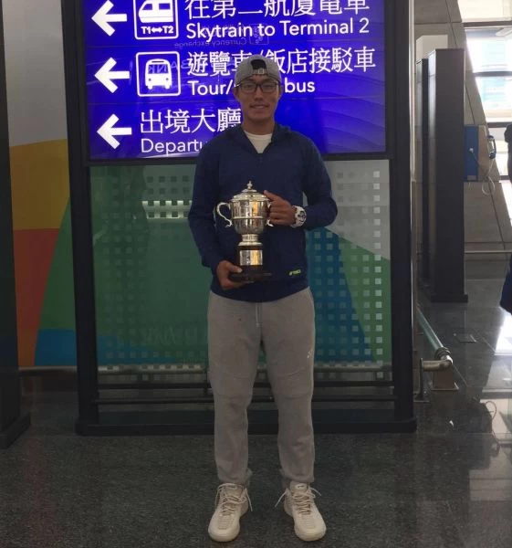 許育修一回國直奔彰化。許育修提供