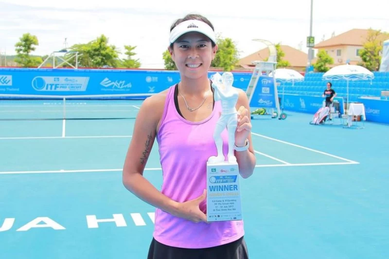 李花塵重新回到職業賽場。Tennis at True Arena Hua Hin