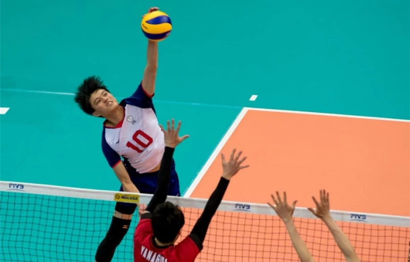 中華男排在亞錦賽首役直落三勝巴基斯坦。資料照片／取自FIVB。