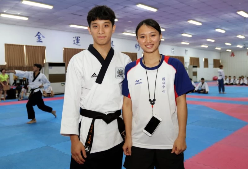 李晟綱女友廖文暄月初比賽時骨折，世大運確定泡湯。林嘉欣／攝影。