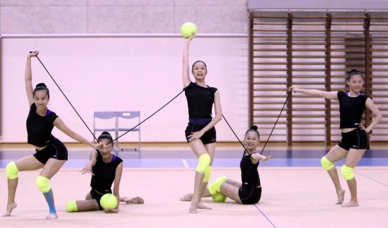 中華世大運韻律體操隊。林嘉欣／攝影。