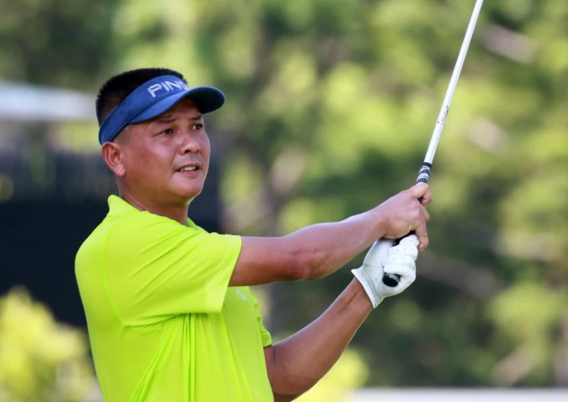 第一回合林文科打出67桿(-5)並列第一。圖/大會提供