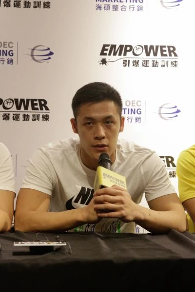 2017 CBA選秀會,周儀翔第二順位被江蘇同曦大聖選上。圖/引爆運動訓練提供