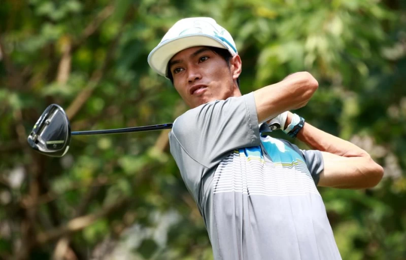 第二回合王偉倫(-6)並列第一。圖/大會提供(鍾豐榮攝)