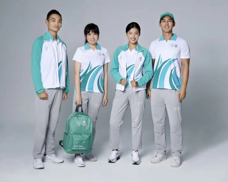 台北世大運官方服裝。台北世大運組委會提供