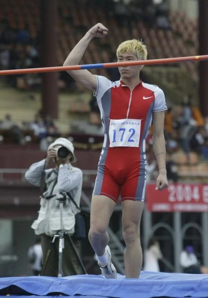 釜山亞運國手陳鴻傑曾是全大運男子跳高紀錄保持人。陳鴻傑/提供。