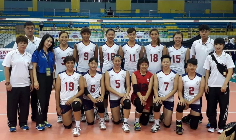 中華女排隊在亞錦賽旗開得勝。林明輝／提供。