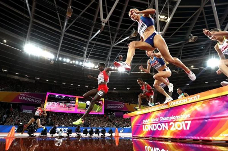 世界田徑錦標賽女子三千公尺障礙賽。圖／@gettyimages。