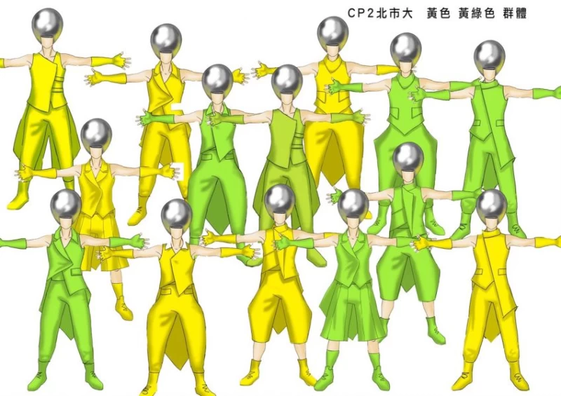 開幕表演服裝。台北世大運組委會提供