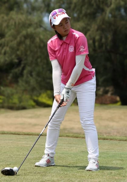 第一回合女子B組謝佳彧以70桿暫居領先。圖/大會提供(鍾豐榮丶林明源丶林聖凱攝)