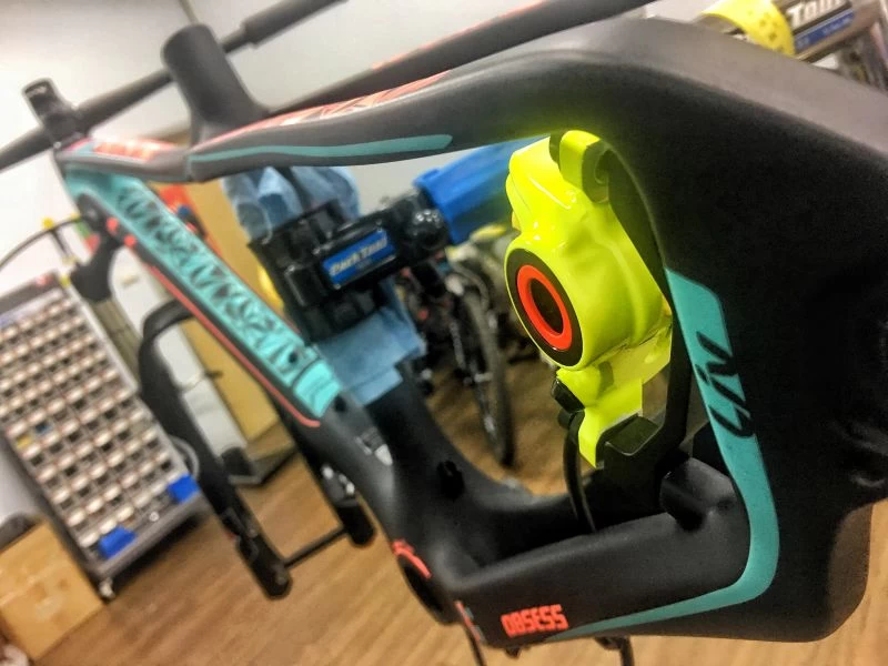 霓虹黃外觀的MT8 Raceline煞車。MAGURA（瑪古拉）提供