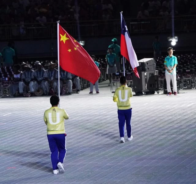 從C之後包括中國後面都沒有選手。李天助攝